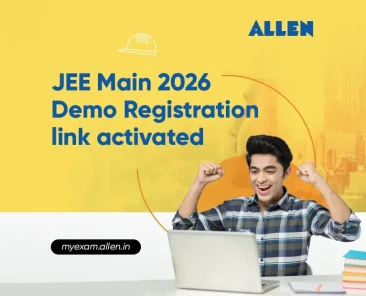 JEE Main 2026 Registration-Demo Registration link activated