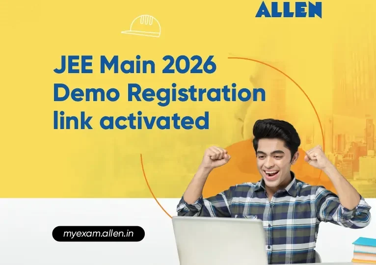 JEE Main 2026 Registration-Demo Registration link activated