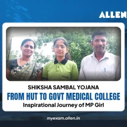 Shiksha Sambal Yojana' before the title--From Hut to Govt Medical College