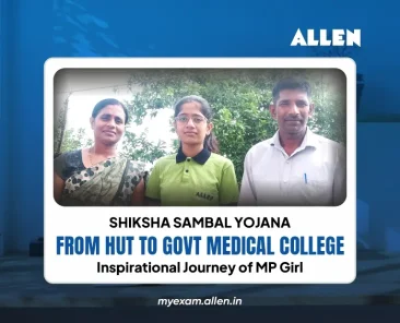 Shiksha Sambal Yojana' before the title--From Hut to Govt Medical College