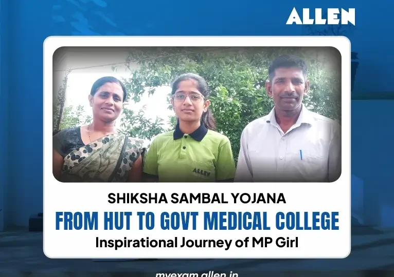 Shiksha Sambal Yojana' before the title--From Hut to Govt Medical College
