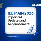 JEE Main 2026 Important Updates and Announcement