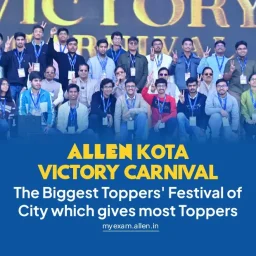 ALLEN Kota Victory CarnivalThe Biggest Toppers' Festival of City which gives most Toppers