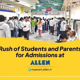 Rush of students and parents for Allen admissions