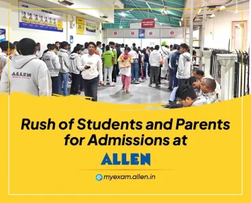 Rush of students and parents for Allen admissions