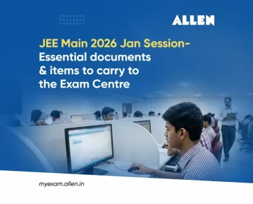 JEE Main 2026 Jan Session Documents to Carry