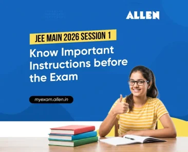JEE Main 2026 Session 1--Know Important Instructions before the Exam