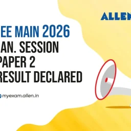 JEE Main 2026 Jan Session Paper 2 Result declared