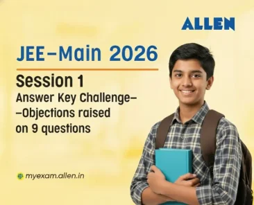 JEE Main 2026 Session 1 Answer Key Challenge