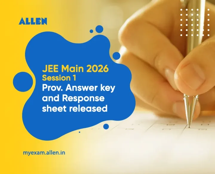 JEE Main 2026 Session 1 Prov. Answer Key & Response Sheet Released ...