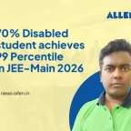 70% Disabled Sawan Achieves 99 Percentile in JEE Main 2026