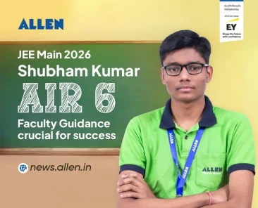 JEE Main 2026 AIR 6 Shubham Success Story