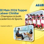 JEE Main 2026 Topper Kabeer Chhillar A Champion in both Academics & Sports