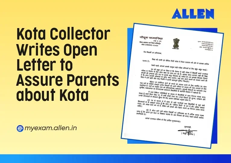 Kota Collector Writes Open Letter to Assure Parents About Kota