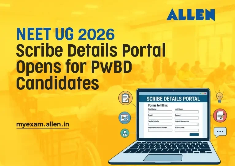NEET UG 2026 Scribe Details Portal Opens for PwBD Candidates