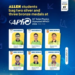 Allen students bag two silver and three bronze medals at APhO