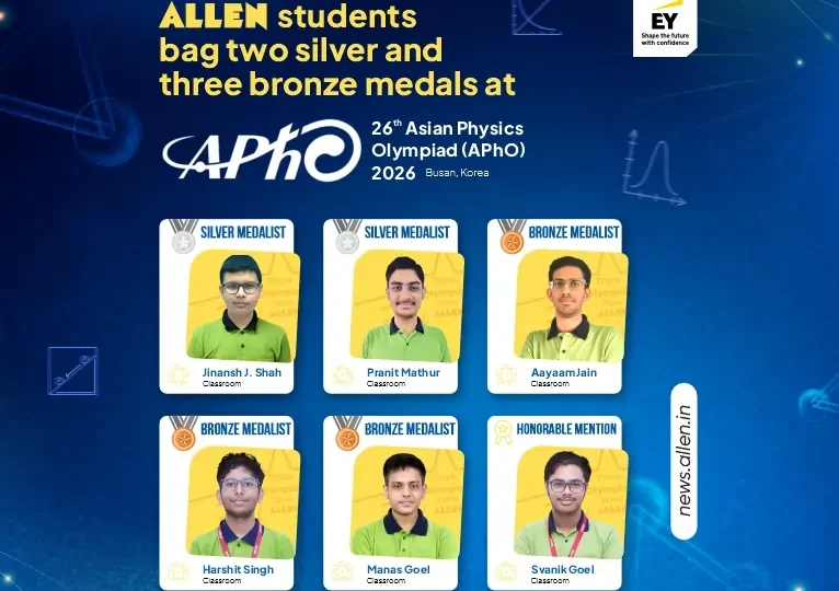 Allen students bag two silver and three bronze medals at APhO