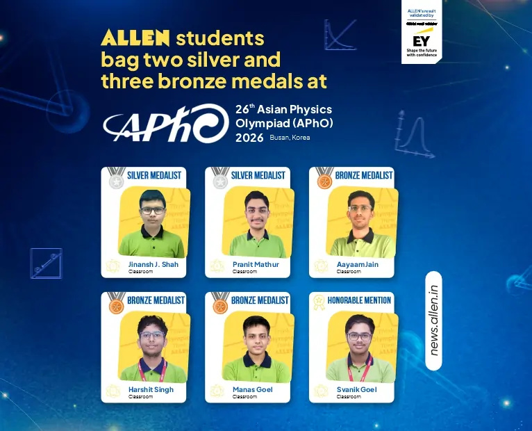 Allen students bag two silver and three bronze medals at APhO