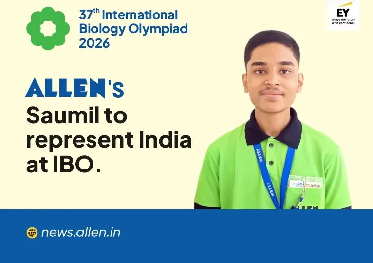 Allen's Saumil to represent India at IBO.