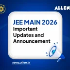 JEE Main 2026 Important Updates and Announcement