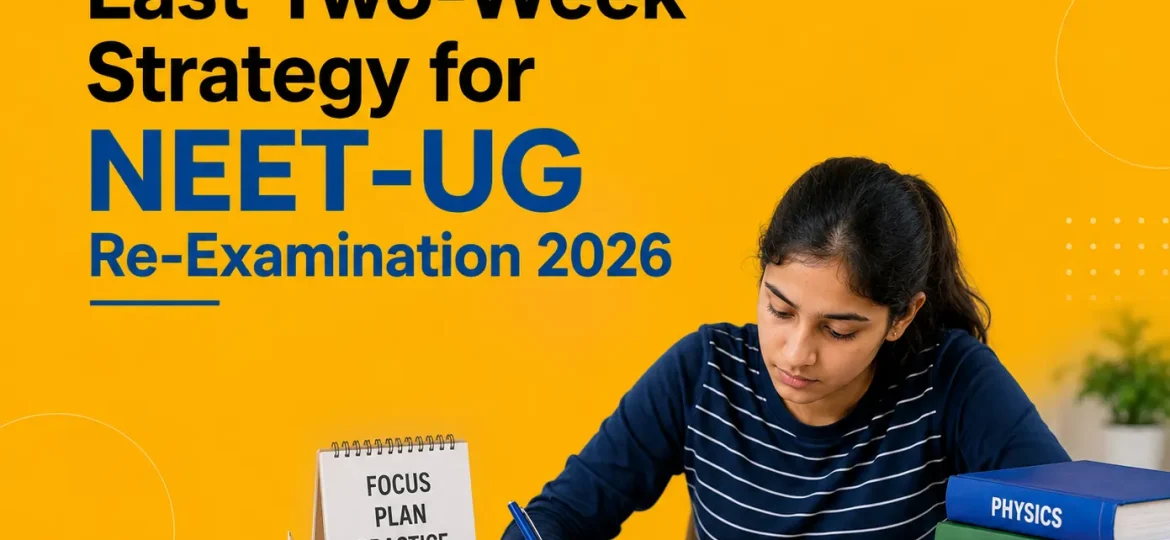 Last Two-Week Strategy for NEET UG Re-Examination 2026