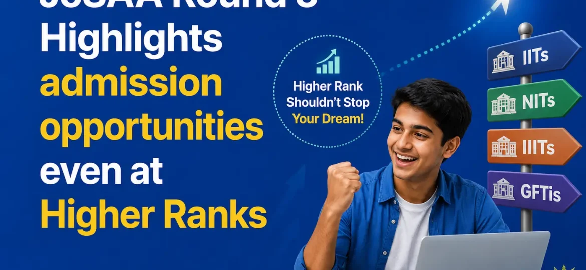 JoSAA Round 3 - Admission Opportunities even at Higher Ranks