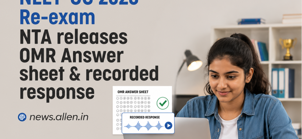 NEET OMR Answer sheet & Recorded response released