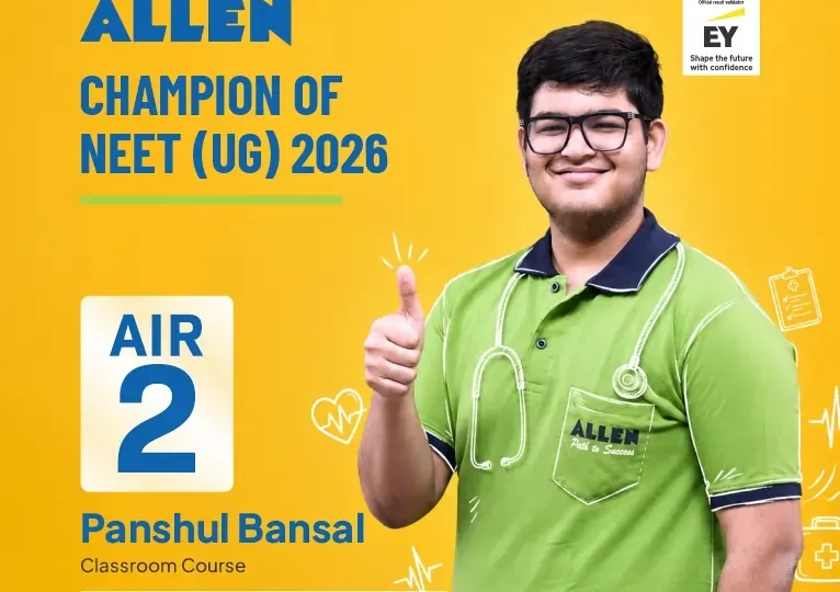 NEET-UG 2026 Re-exam – Allen’s Panshul Bansal is AIR-2