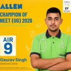 Re-NEET 2026 Result AIR-9 Gaurav Singh Success Story ALLEN News