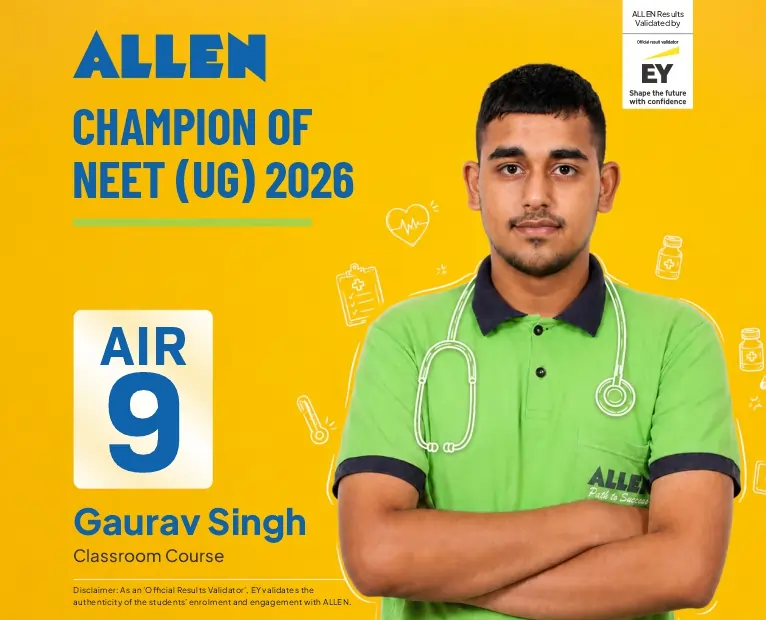 Re-NEET 2026 Result AIR-9 Gaurav Singh Success Story ALLEN News