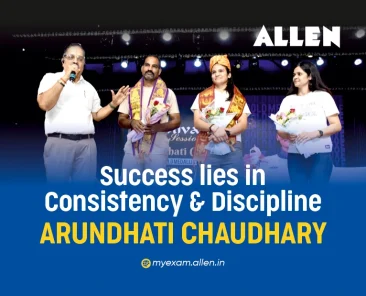 Success Lies in Consistency and Discipline Arundhati Chaudhary