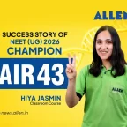 Success Story of NEET-UG 2026 Champion AIR 43 Hiya Jasmin