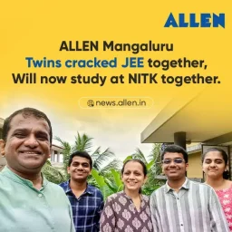 ALLEN Mangaluru Twins Cracked JEE Together, Will Now Study at NITK Together