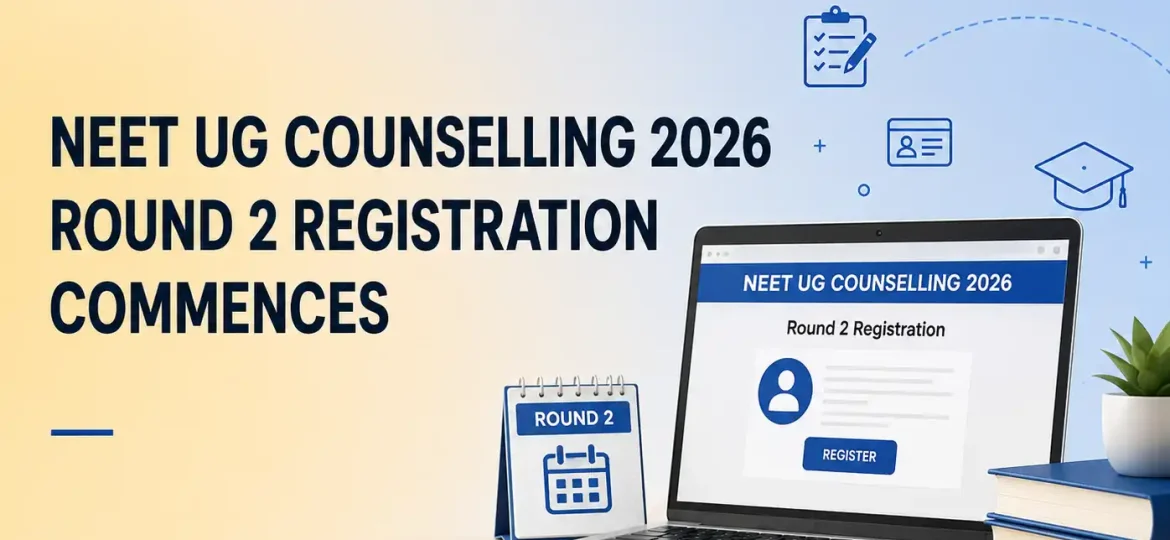 NEET UG Counselling 2026 Round 2 Registration commences
